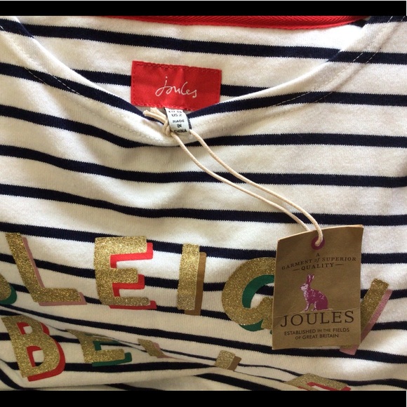 SALE OFR🆕JOULES “SLEIGH BELLE” HARBOUR JERSEY TOP (Sz2) - Picture 10 of 13